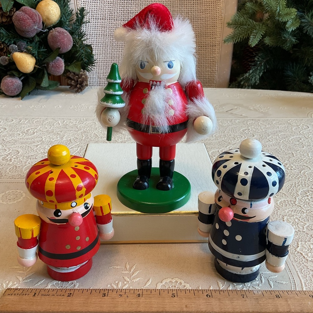 Nutcracker Santa 7” wood